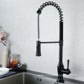 High Arc Commercial Matte Black Kitchen Faucet